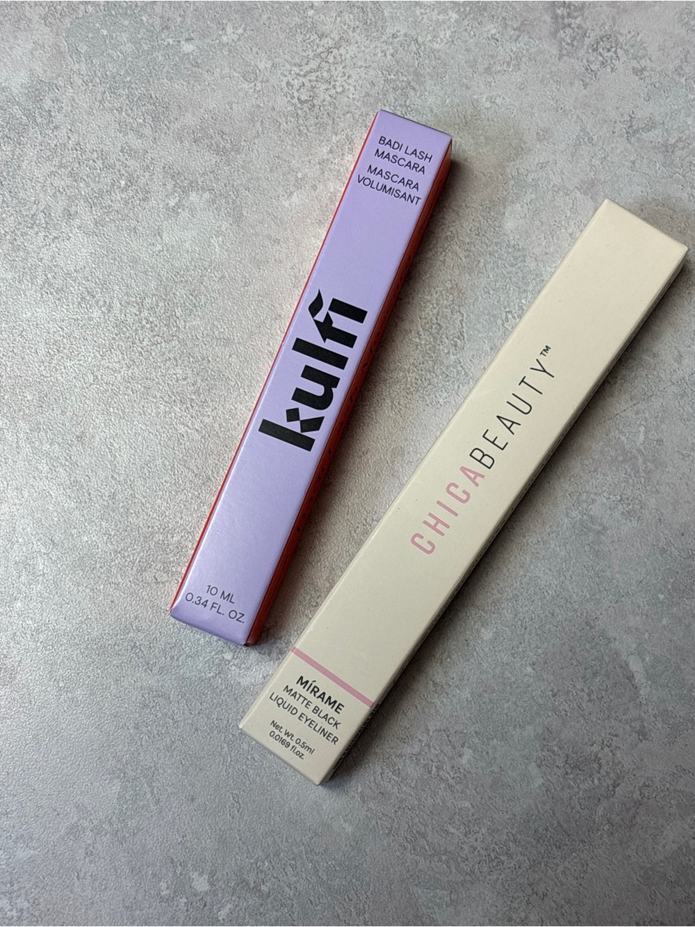 Kulfi Badi Lash Mascara + Chica Beauty Mírame Matte Black Liquid Eyeliner Bundle